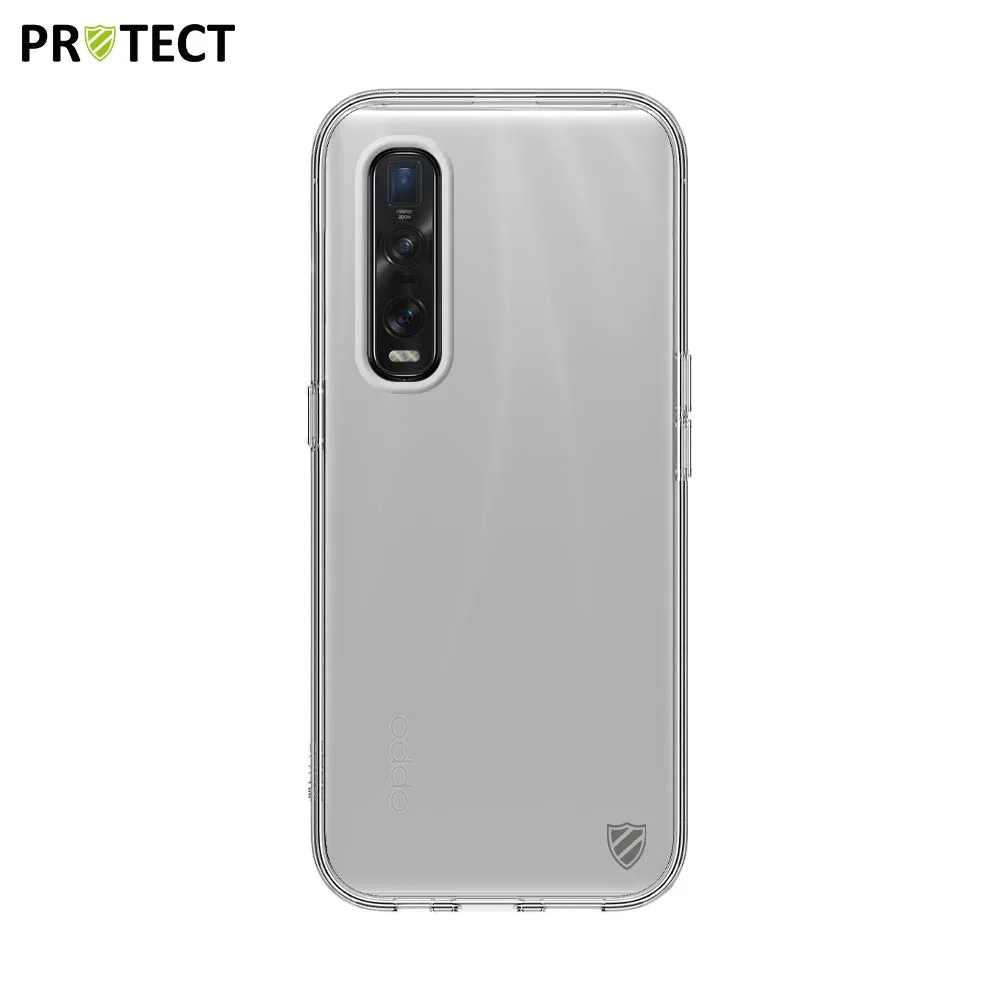 Coque Silicone PROTECT pour OPPO Find X2 Pro Transparent — vue 2