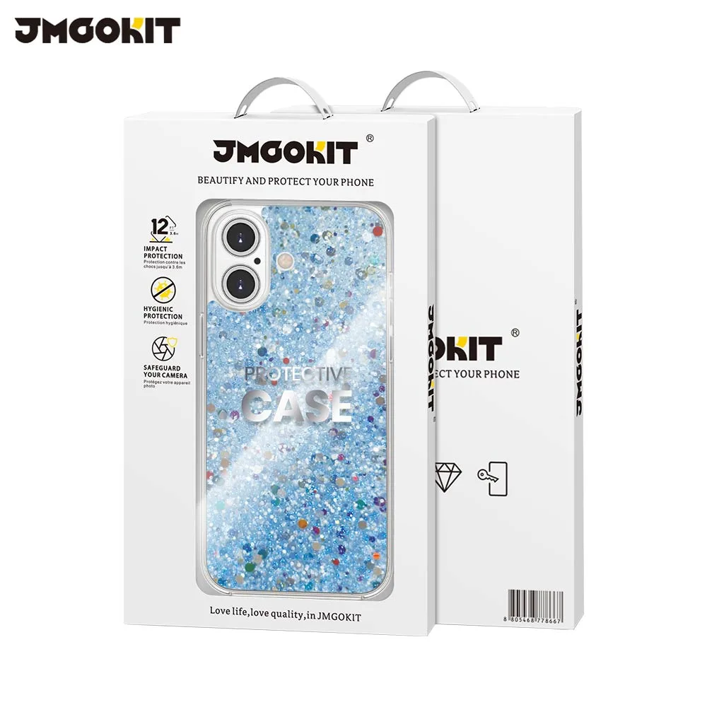 Coque de Protection Twinkle JMGOKIT pour Apple iPhone 16 Bleu — vue 2