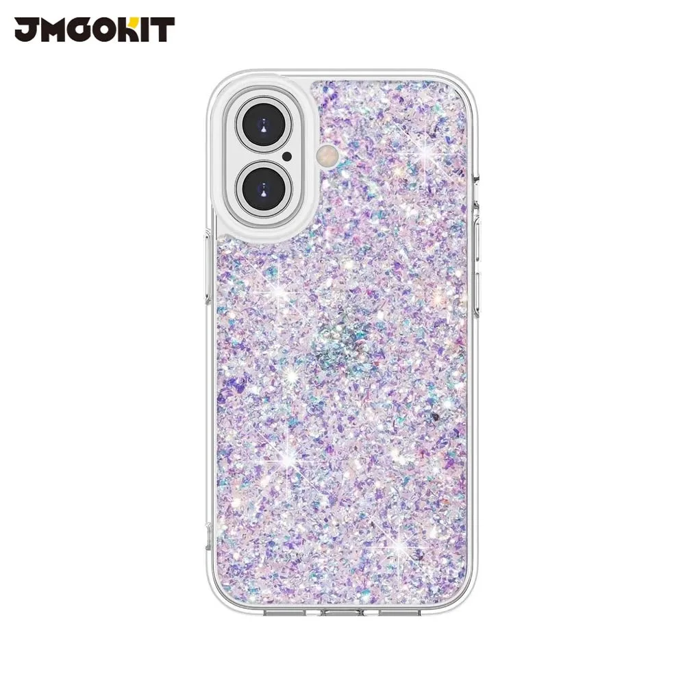 Coque de Protection Twinkle JMGOKIT pour Apple iPhone 16 Argent