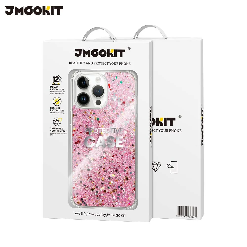 Coque de Protection Twinkle JMGOKIT pour Apple iPhone 16 Pro Rose