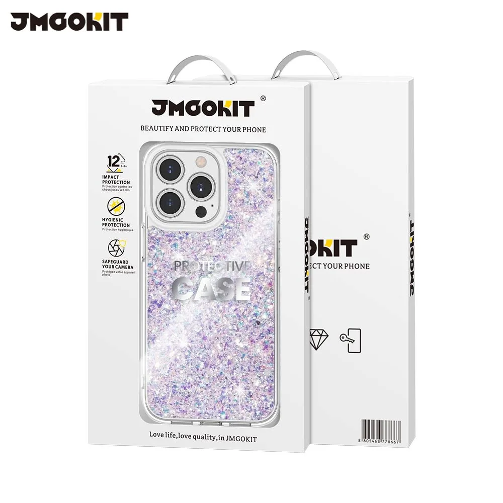 Coque de Protection Twinkle JMGOKIT pour Apple iPhone 16 Pro Argent