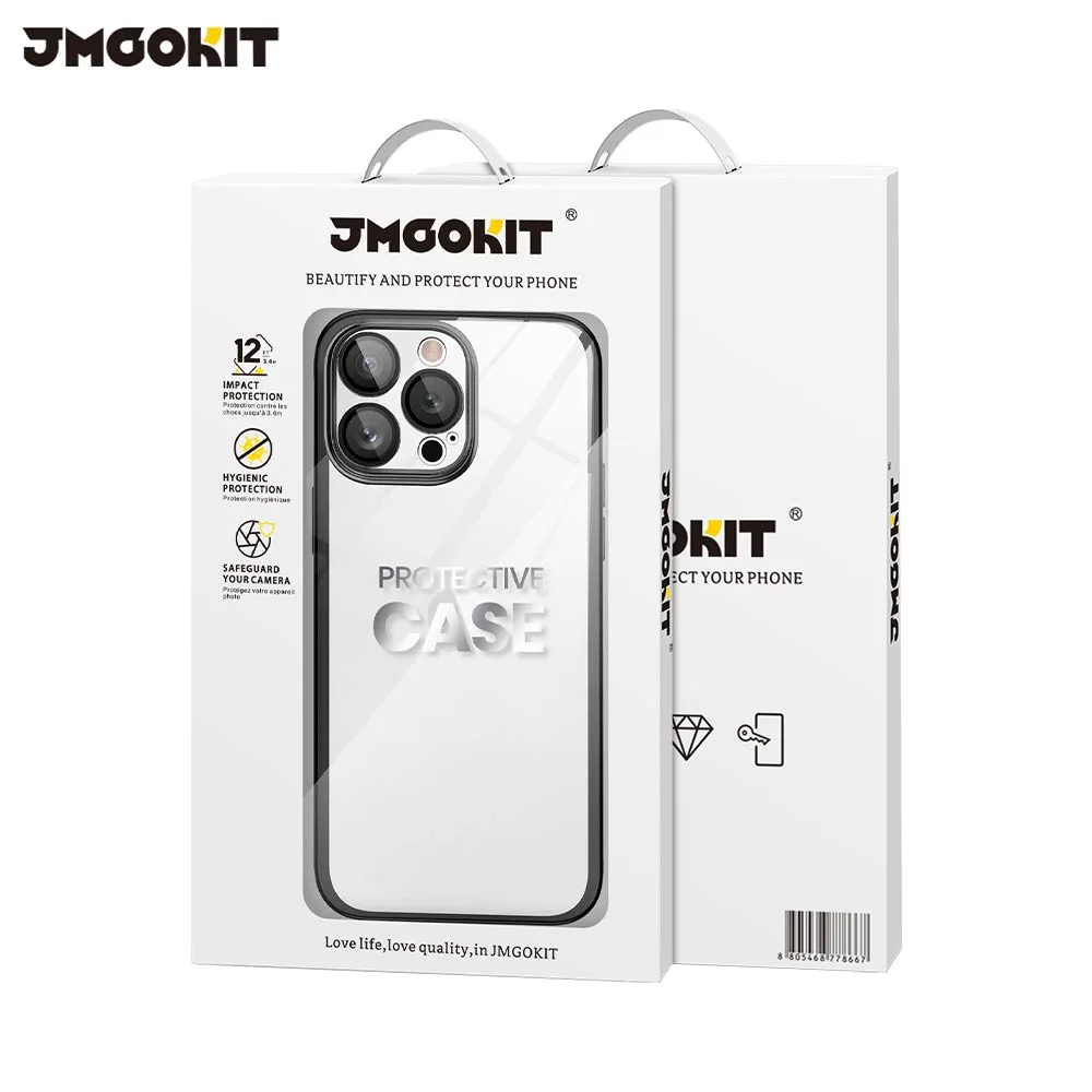 Coque de Protection Crystal Glass JMGOKIT pour Apple iPhone 16 Pro Max Noir — vue 2