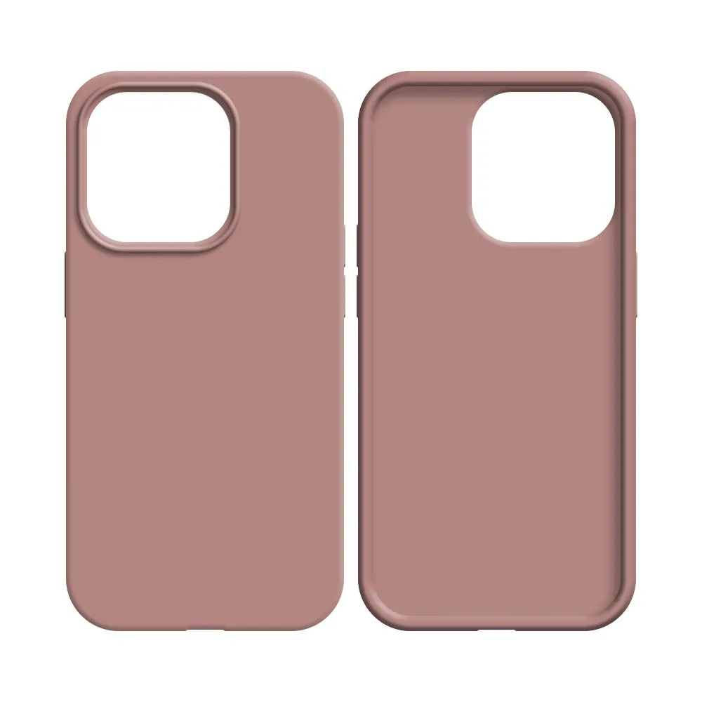 Coque Silicone Compatible pour Apple iPhone 16 Pro Rose