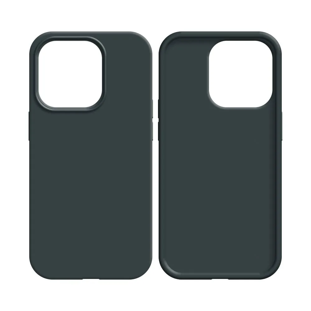 Coque Silicone Compatible pour Apple iPhone 16 Pro Noir