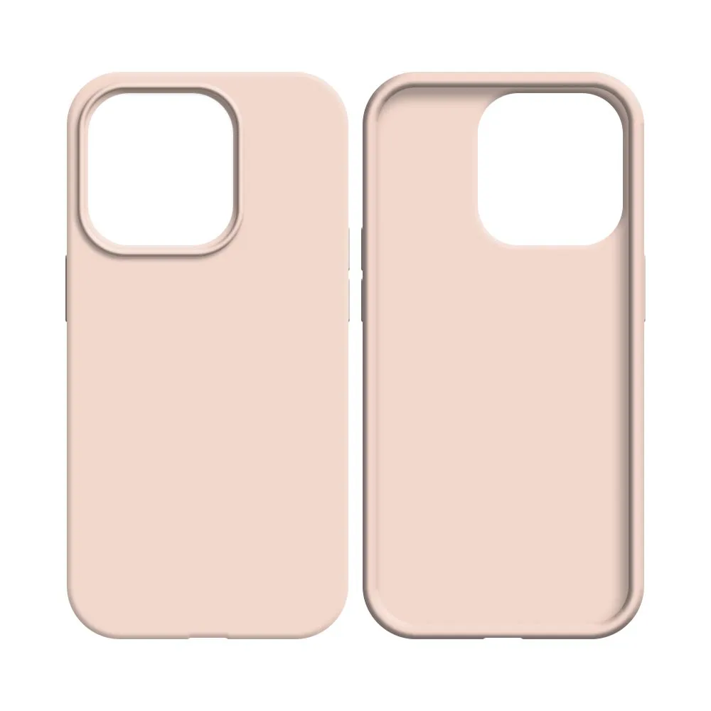 Coque Silicone Compatible pour Apple iPhone 16 Pro Max Rose Gold