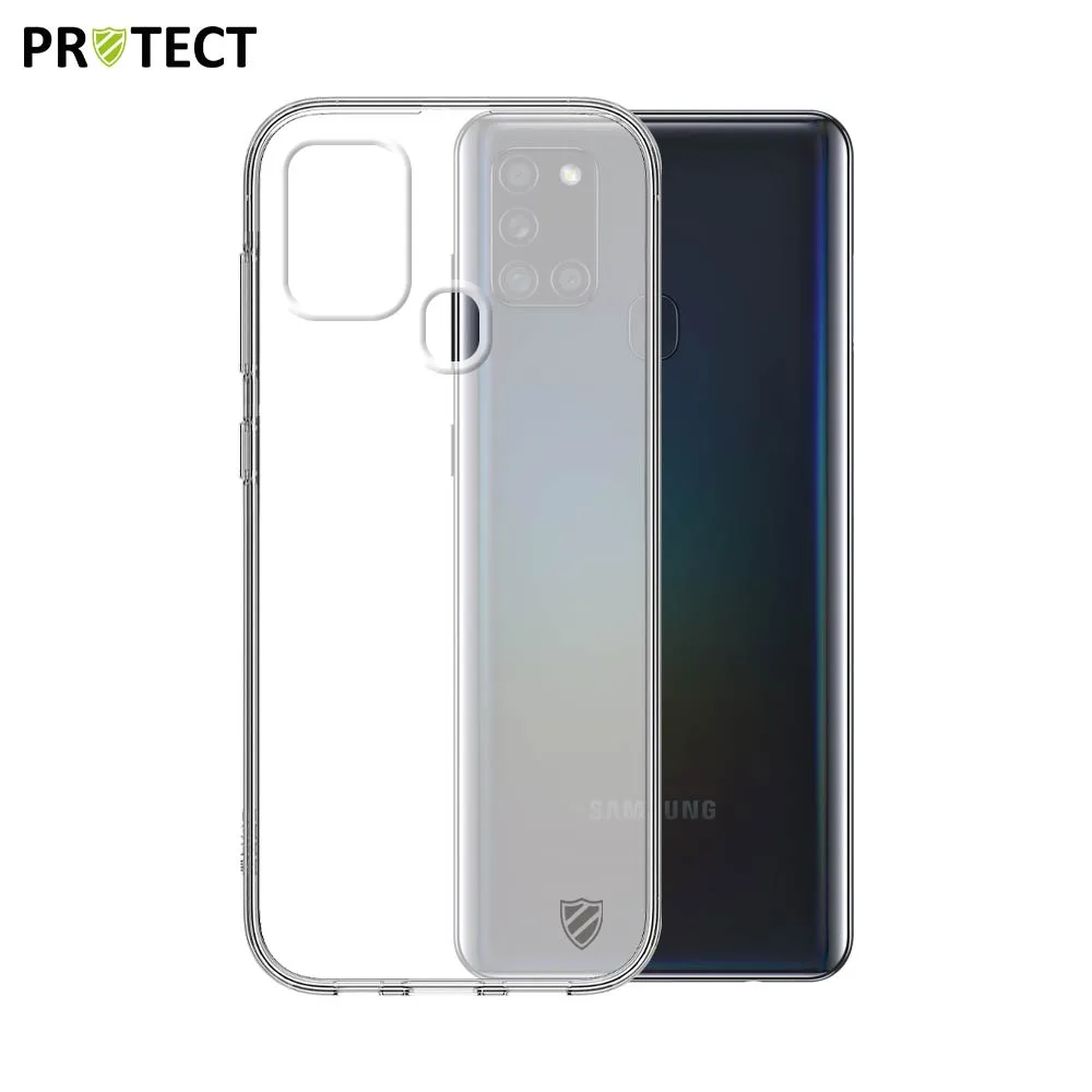 Coque Silicone PROTECT pour Samsung Galaxy A21S A217F Transparent