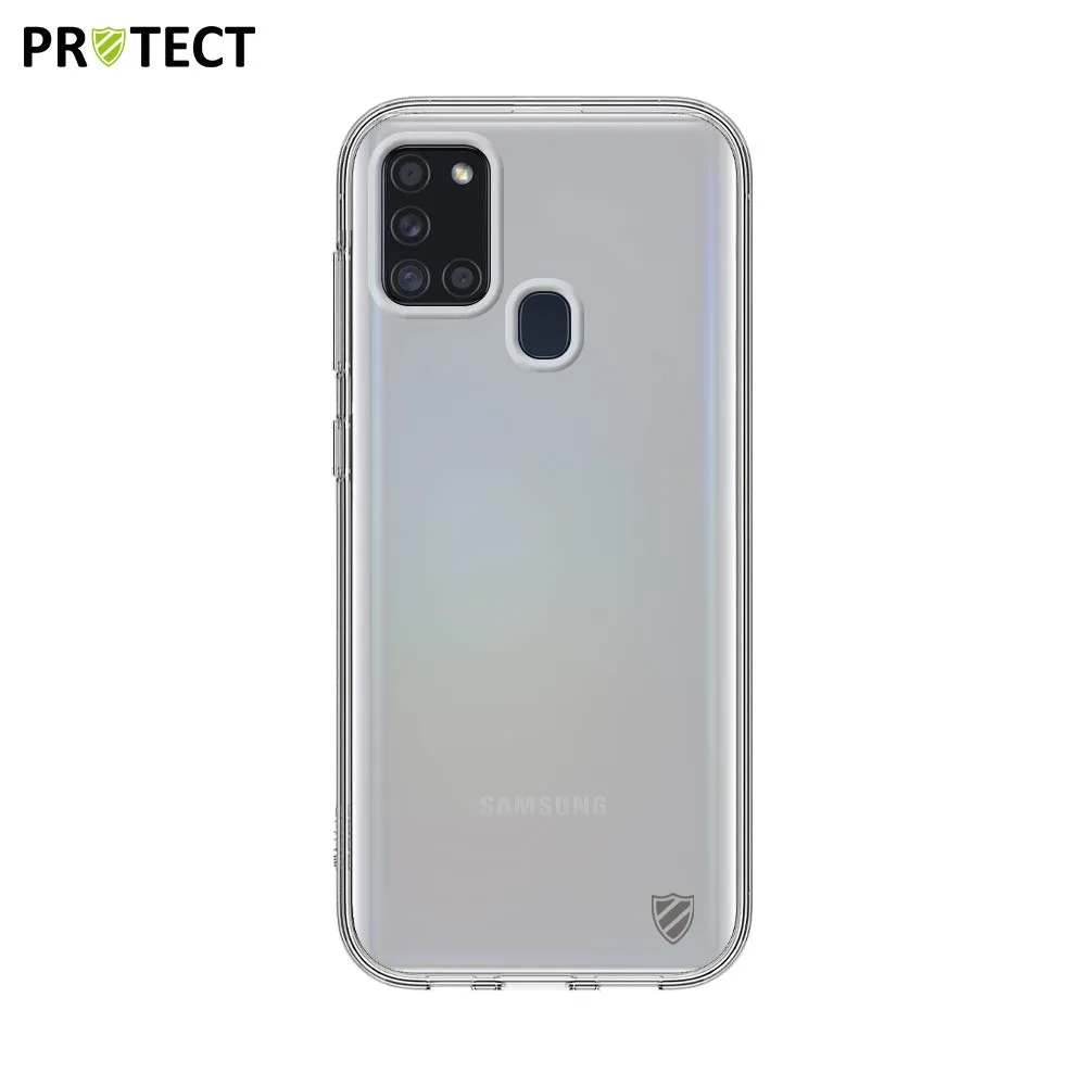 Coque Silicone PROTECT pour Samsung Galaxy A21S A217F Transparent — vue 2
