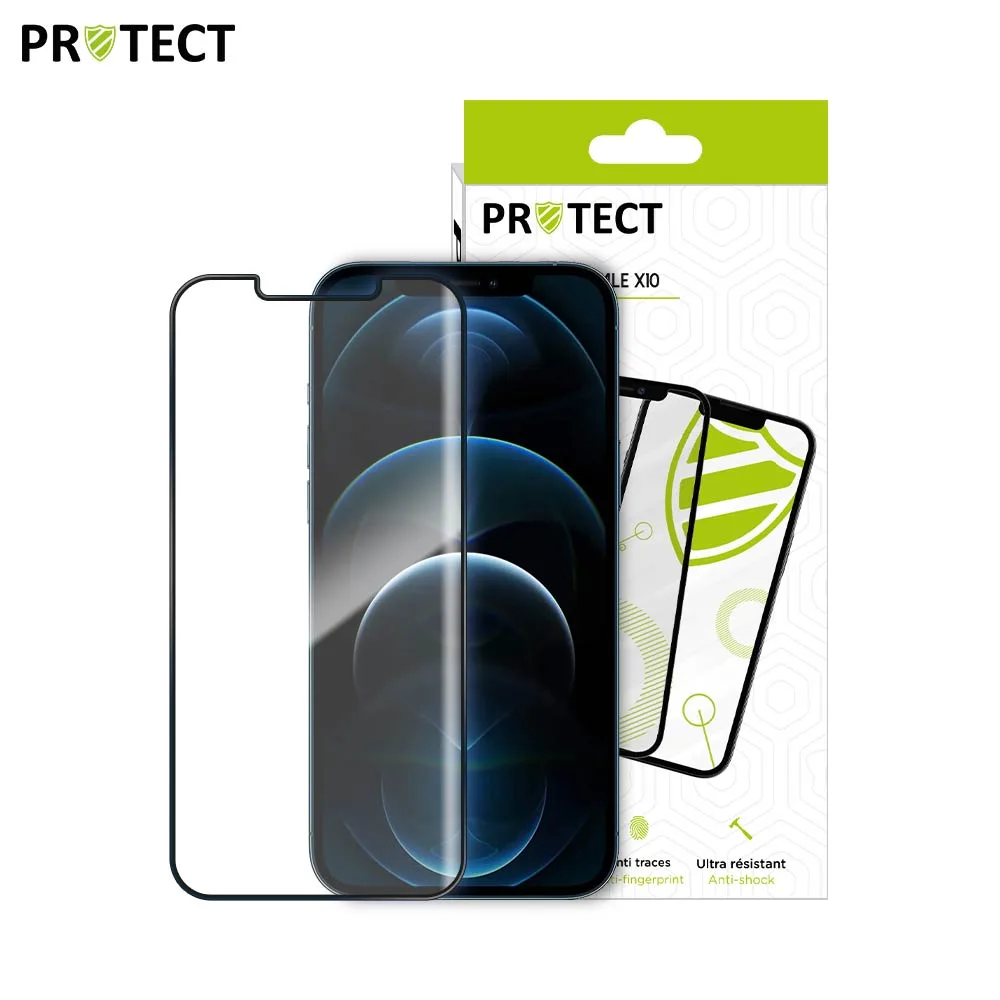 Pack Verre Trempé Intégral PROTECT pour Apple iPhone 12 Pro Max x10 Noir — vue 2