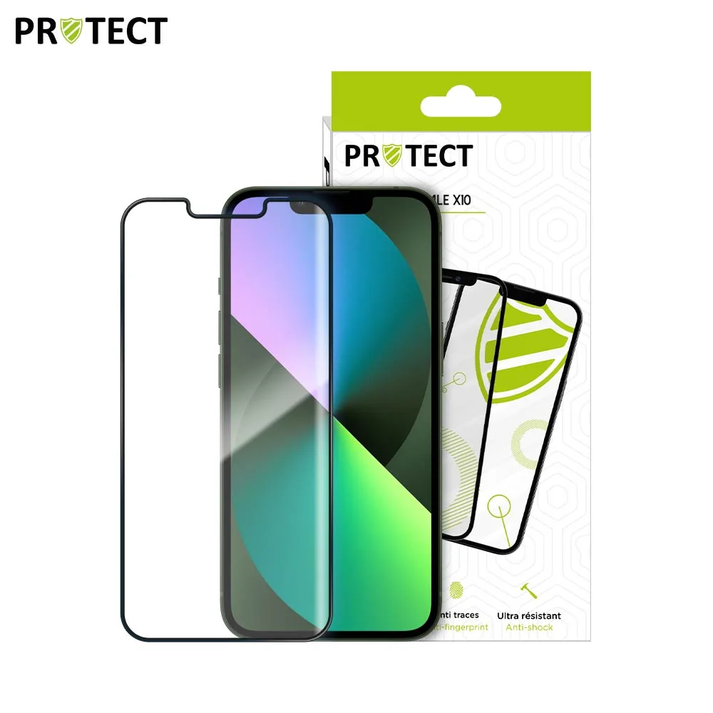 Pack Verre Trempé Intégral PROTECT pour Apple iPhone 13 Mini x10 Noir — vue 2