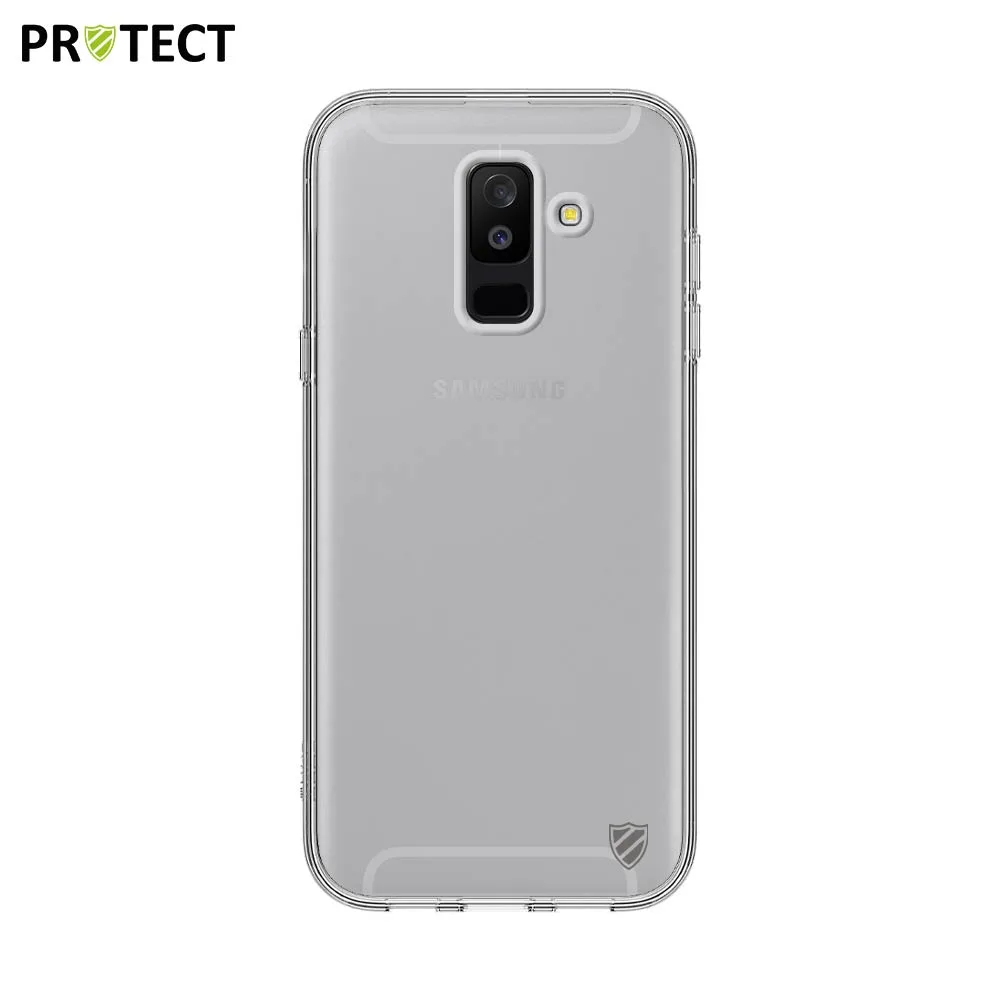 Coque Silicone PROTECT pour Samsung Galaxy A6 Plus A605 Noir
