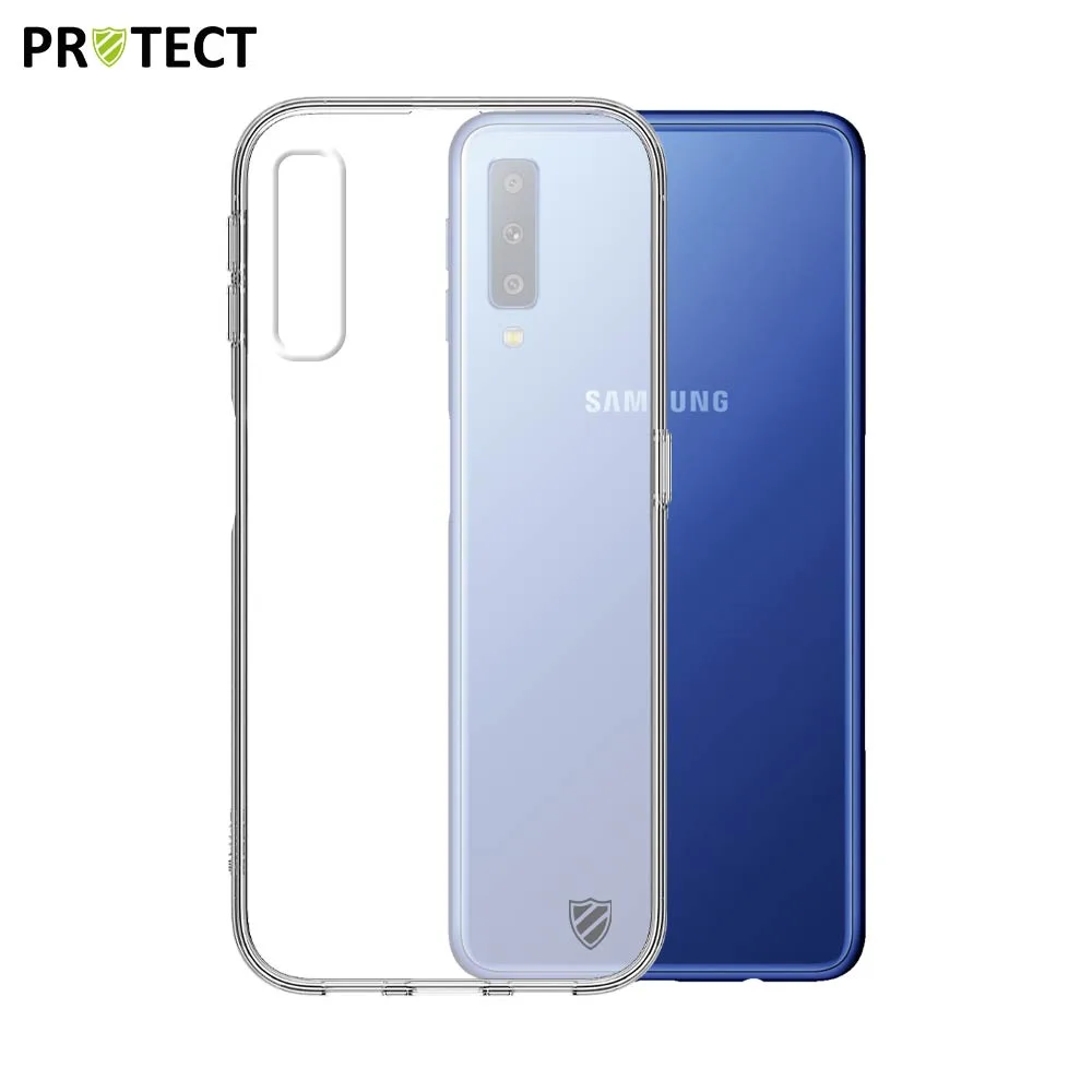 Coque Silicone PROTECT pour Samsung Galaxy A7 2018 A750 Transparent