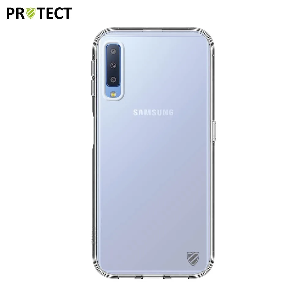Coque Silicone PROTECT pour Samsung Galaxy A7 2018 A750 Transparent — vue 2