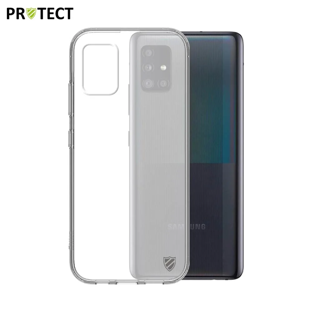 Coque Silicone PROTECT pour Samsung Galaxy A51 5G A516 Transparent