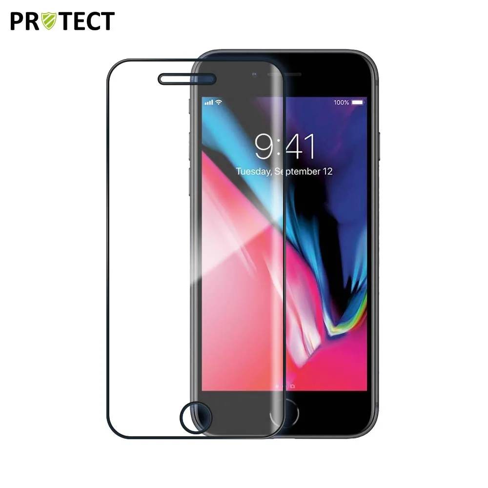 Verre Trempé Intégral PROTECT pour Apple iPhone 7 & 8 Noir