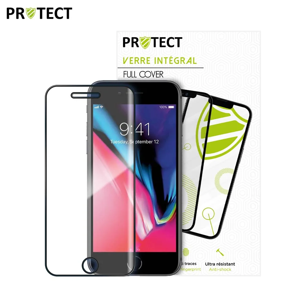 Verre Trempé Intégral PROTECT pour Apple iPhone 7 & 8 Noir — vue 2