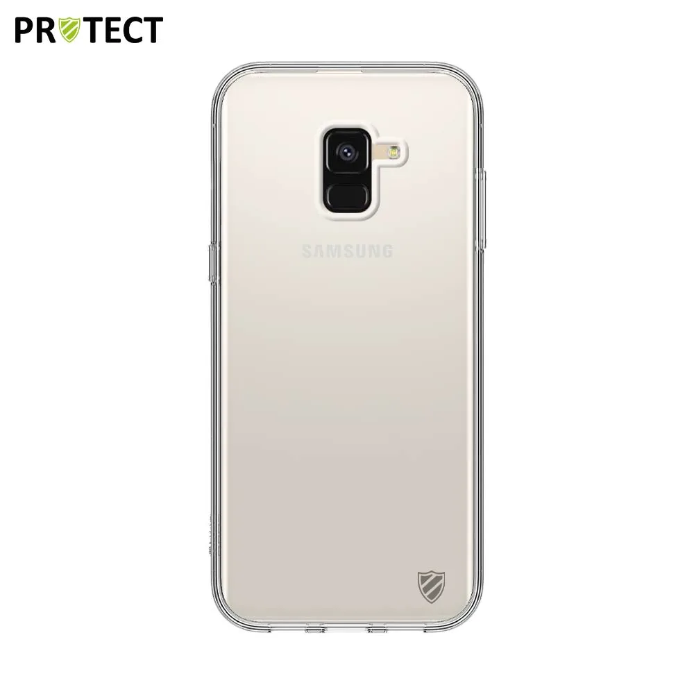 Coque Silicone PROTECT pour Samsung Galaxy A8 Plus 2018 A730 Transparent — vue 2