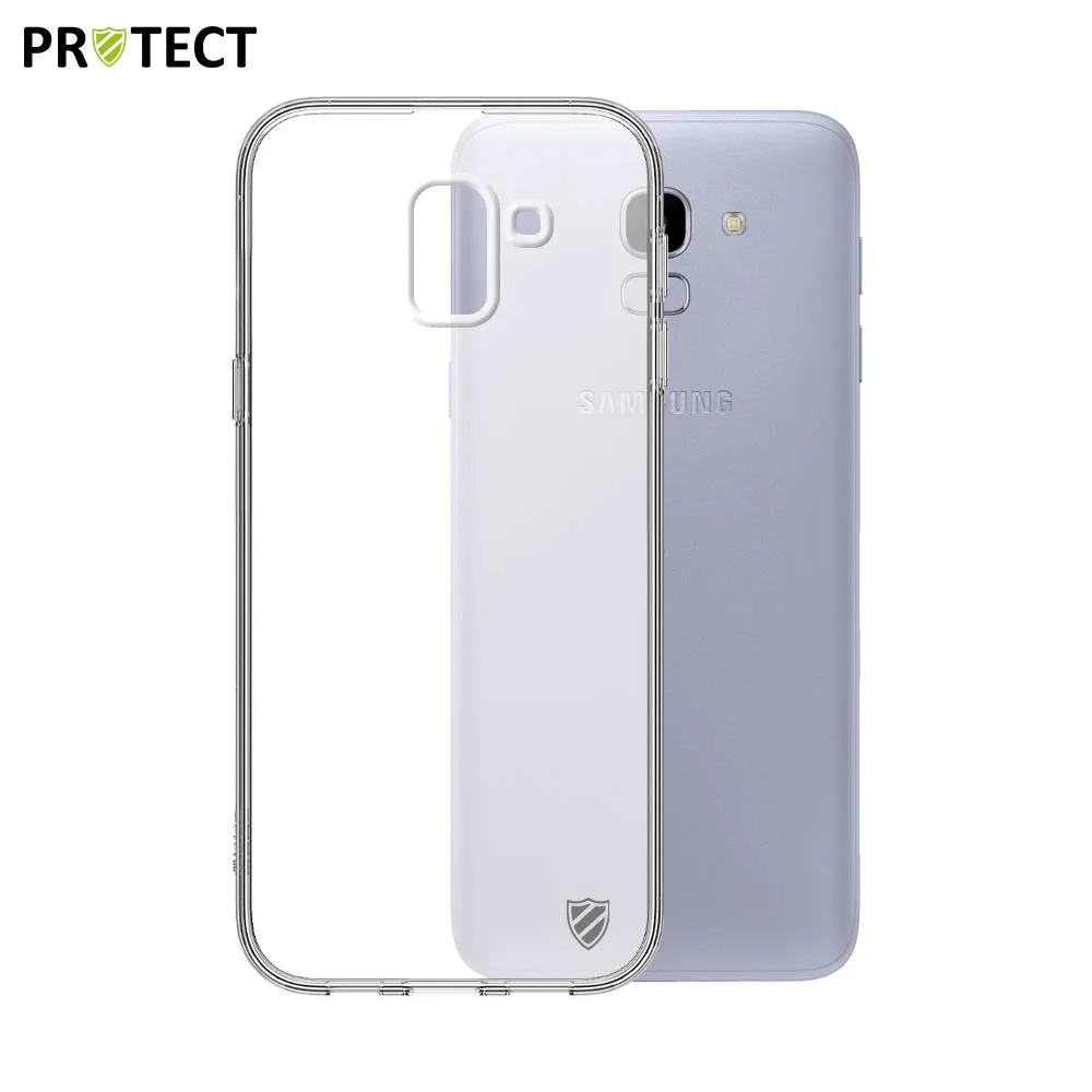 Coque Silicone PROTECT pour Samsung Galaxy J6 2018 J600 Transparent
