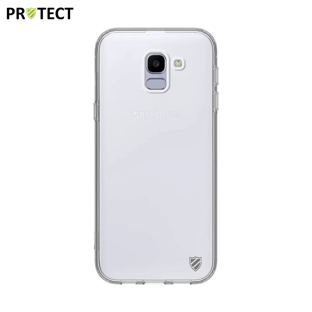 Coque Silicone PROTECT pour Samsung Galaxy J6 2018 J600 Transparent — vue 2