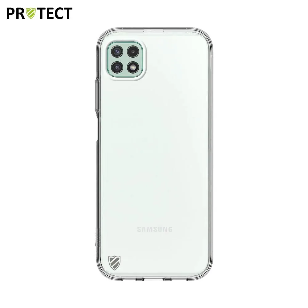 Coque Silicone PROTECT pour Samsung Galaxy A22 5G A226B Transparent — vue 2