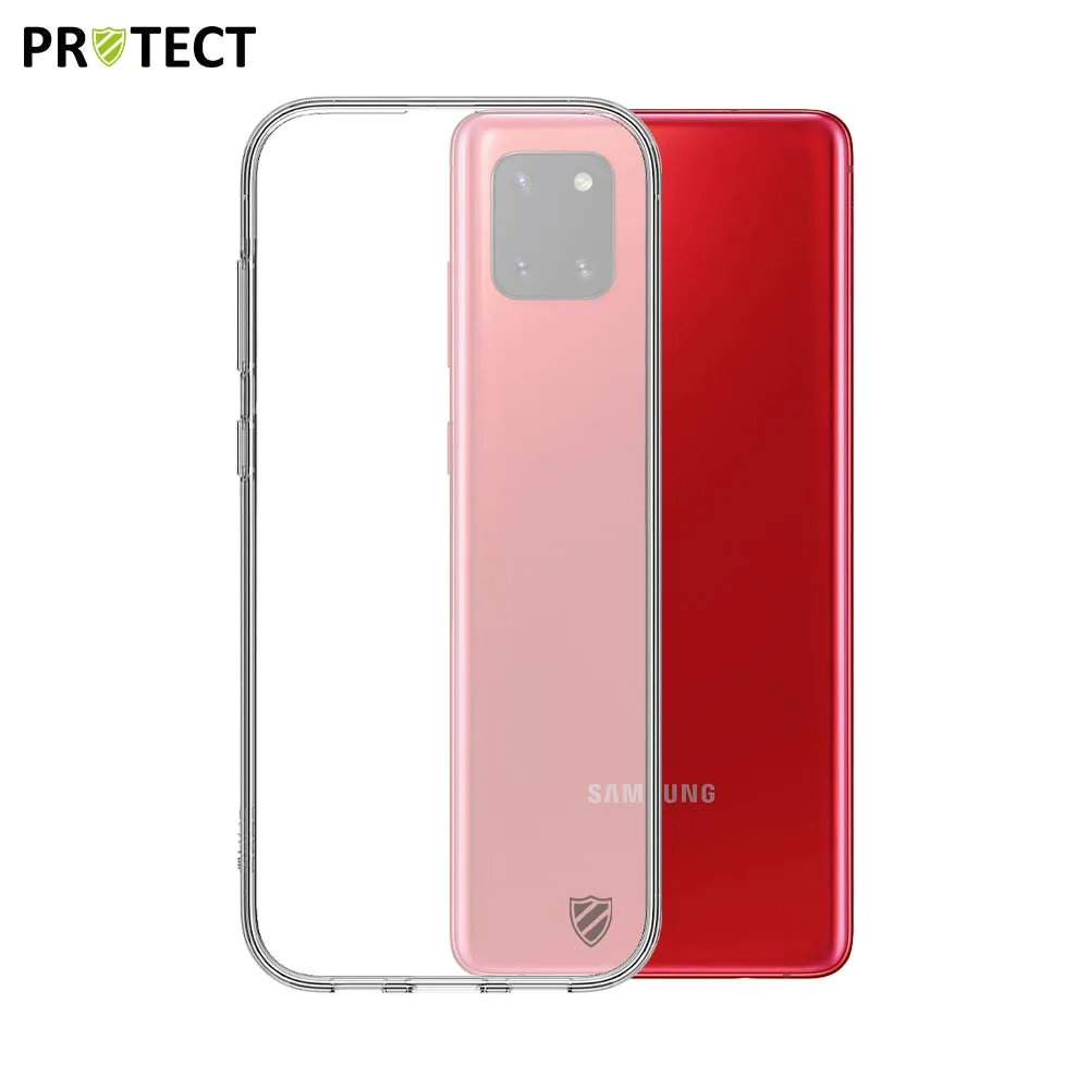 Coque Silicone PROTECT pour Samsung Galaxy Note 10 Lite N770 Transparent