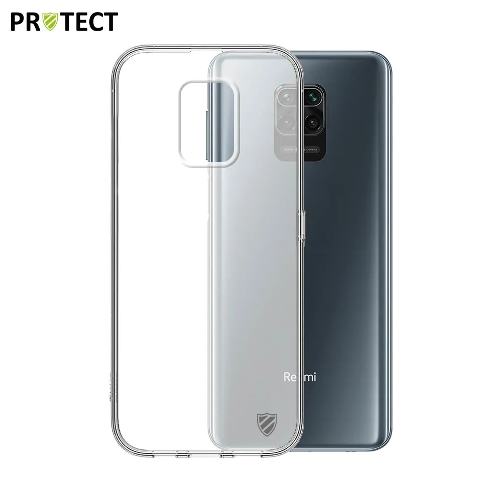 Coque Silicone PROTECT pour Xiaomi Redmi Note 9S & 9 Pro 4G Transparent