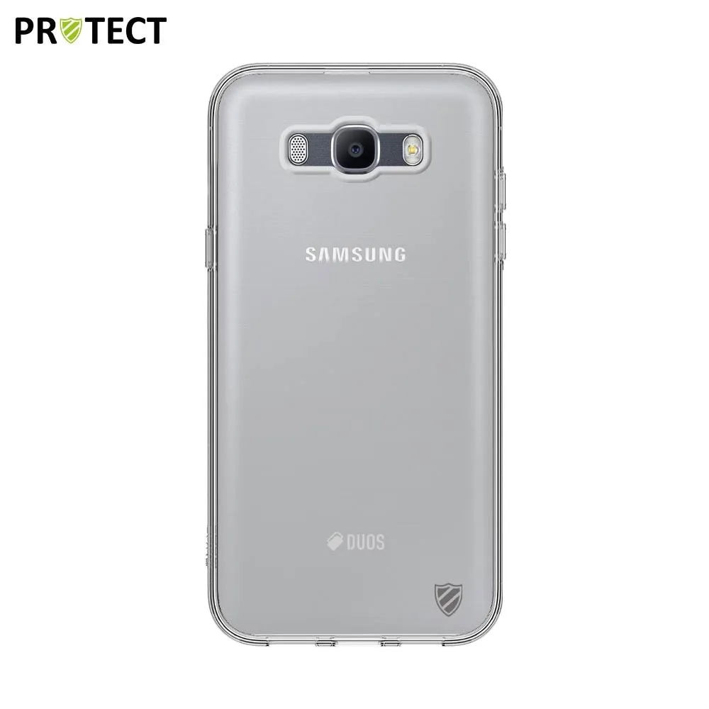 Coque Silicone PROTECT pour Samsung Galaxy J7 2016 J710 Transparent — vue 2