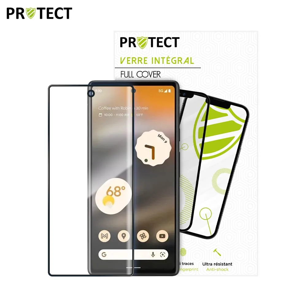 Verre Trempé Intégral PROTECT pour Google Pixel 6a Noir — vue 2