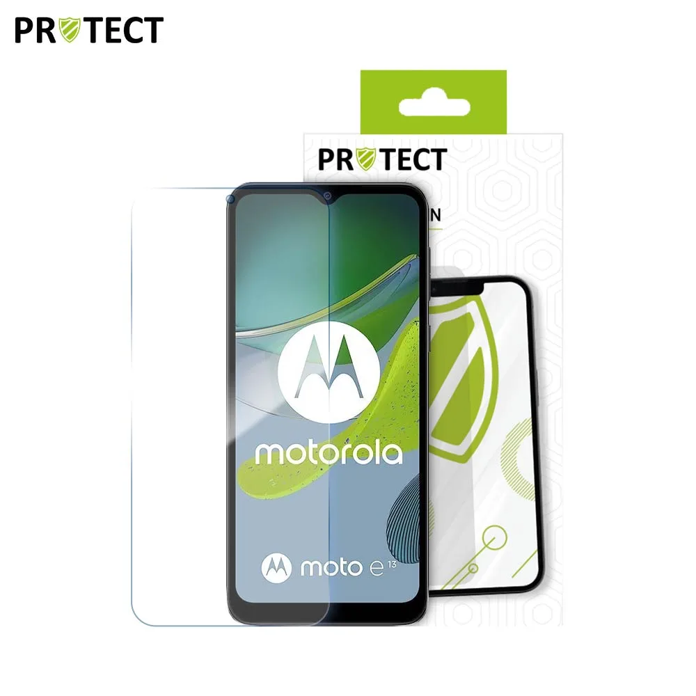 Verre Trempé Classique PROTECT pour Motorola Moto E13 Transparent — vue 2