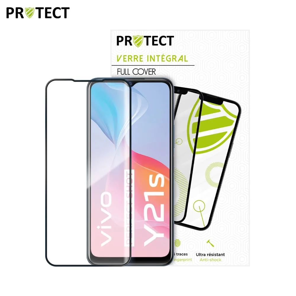 Verre Trempé Intégral PROTECT pour Vivo Y21s, Y21 & Y33s 4G Noir — vue 2
