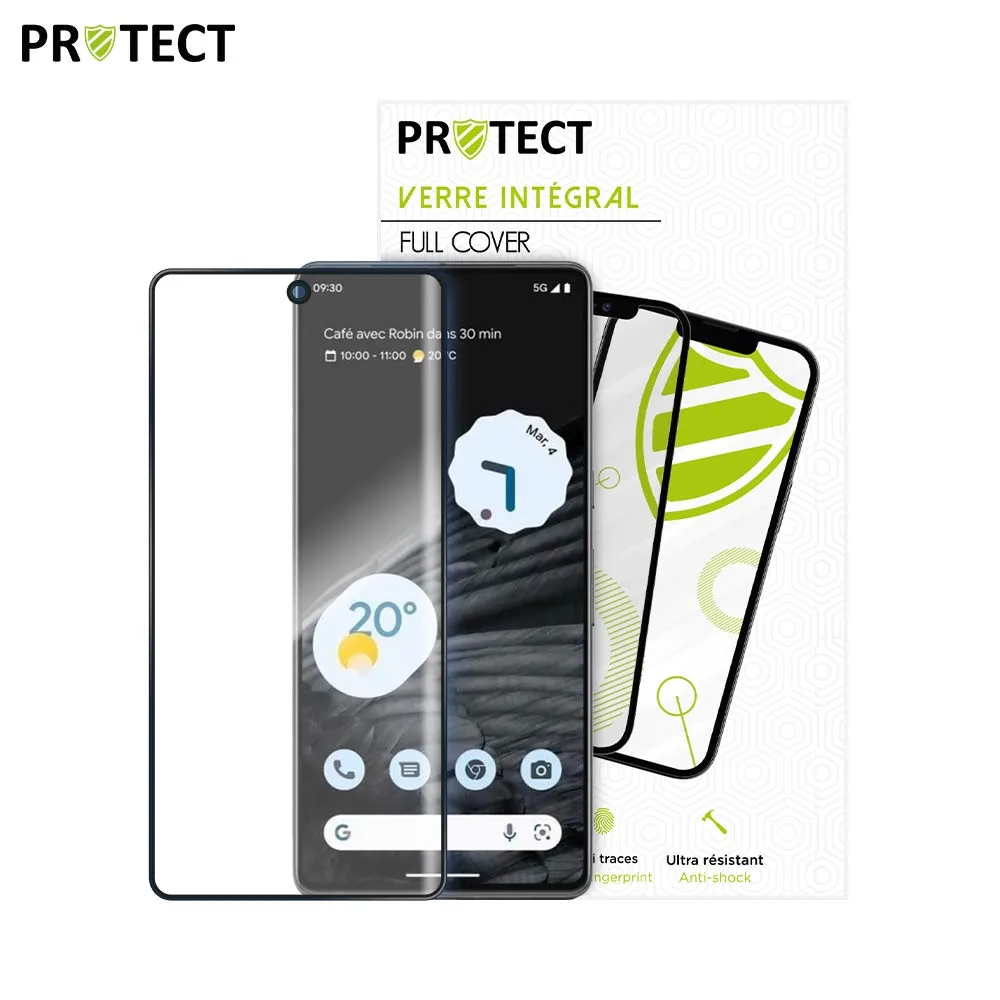 Verre Trempé Intégral PROTECT pour Google Pixel 7 Noir — vue 2