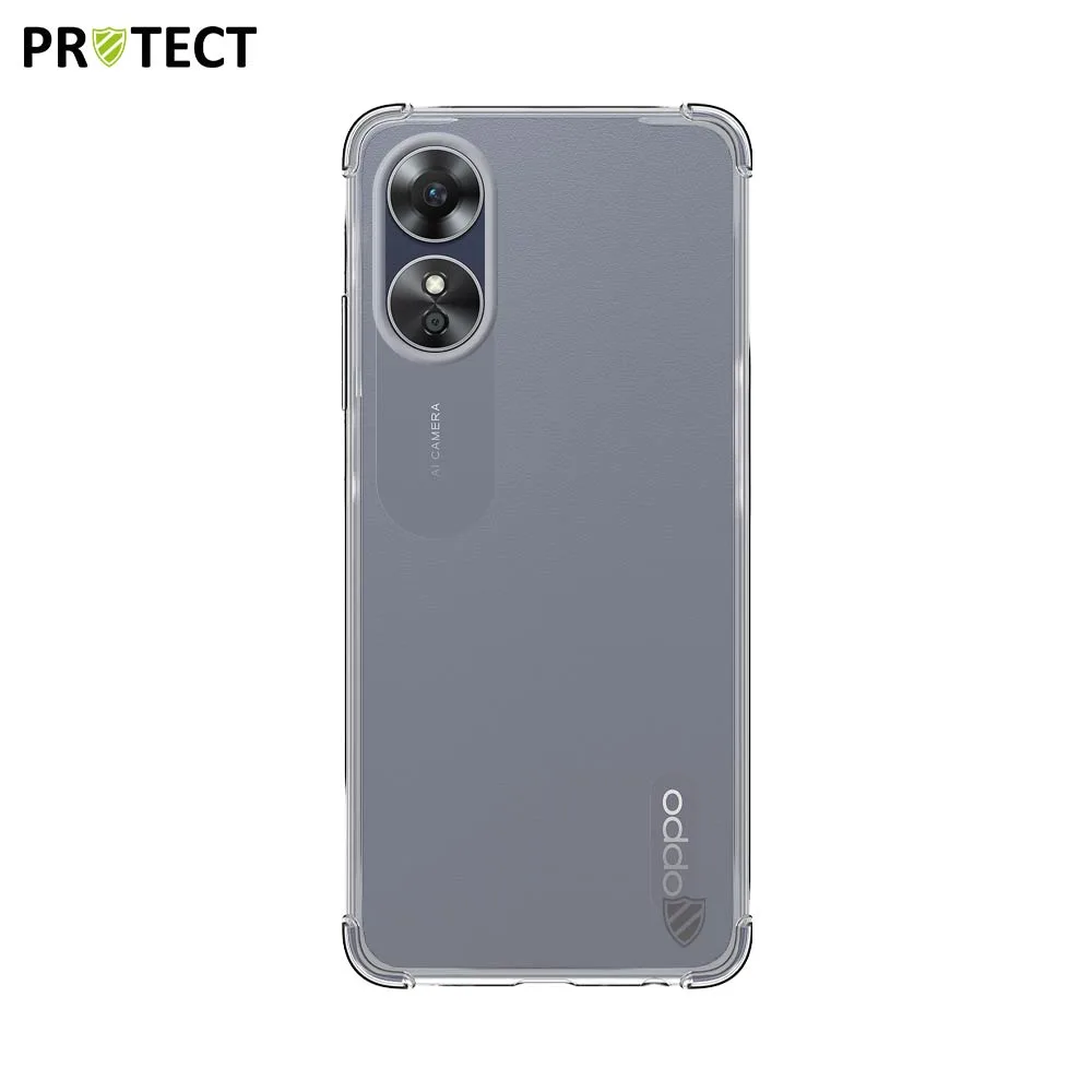 Coque Silicone Renforcée PROTECT pour OPPO A17 (CPH2477) Transparent — vue 2
