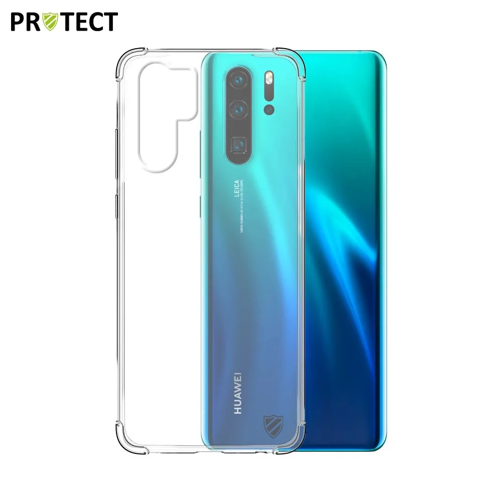 Coque Silicone Renforcée PROTECT pour Huawei P30 Pro & P30 Pro New Edition Transparent