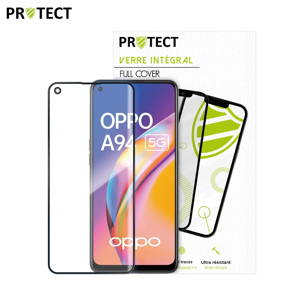 Verre Trempé Intégral PROTECT pour OPPO A94 5G Noir — vue 2