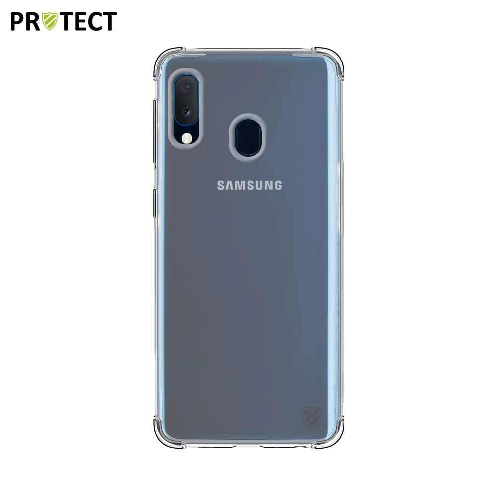 Coque Silicone Renforcée PROTECT pour Samsung Galaxy A20e A202 Transparent
