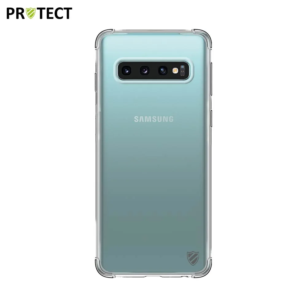 Coque Silicone Renforcée PROTECT pour Samsung Galaxy S10 G973 Transparent — vue 2