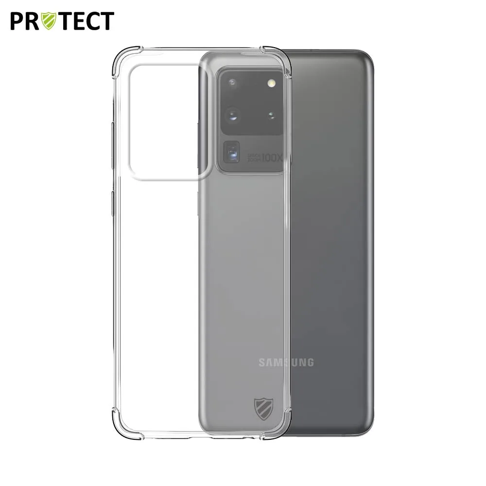 Coque Silicone Renforcée PROTECT pour Samsung Galaxy S20 Ultra G988 Transparent