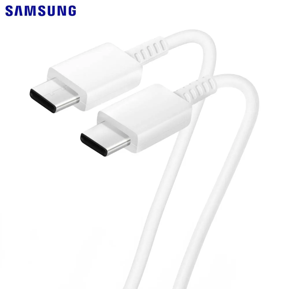 Câble Data USB-C vers USB-C Samsung 25W 3A (1m) Bulk Blanc — vue 2