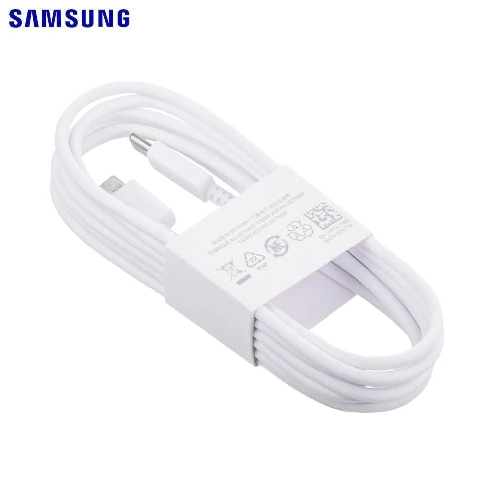 Câble Data USB-C vers USB-C Samsung 25W 3A 1.8m Bulk Blanc — vue 2