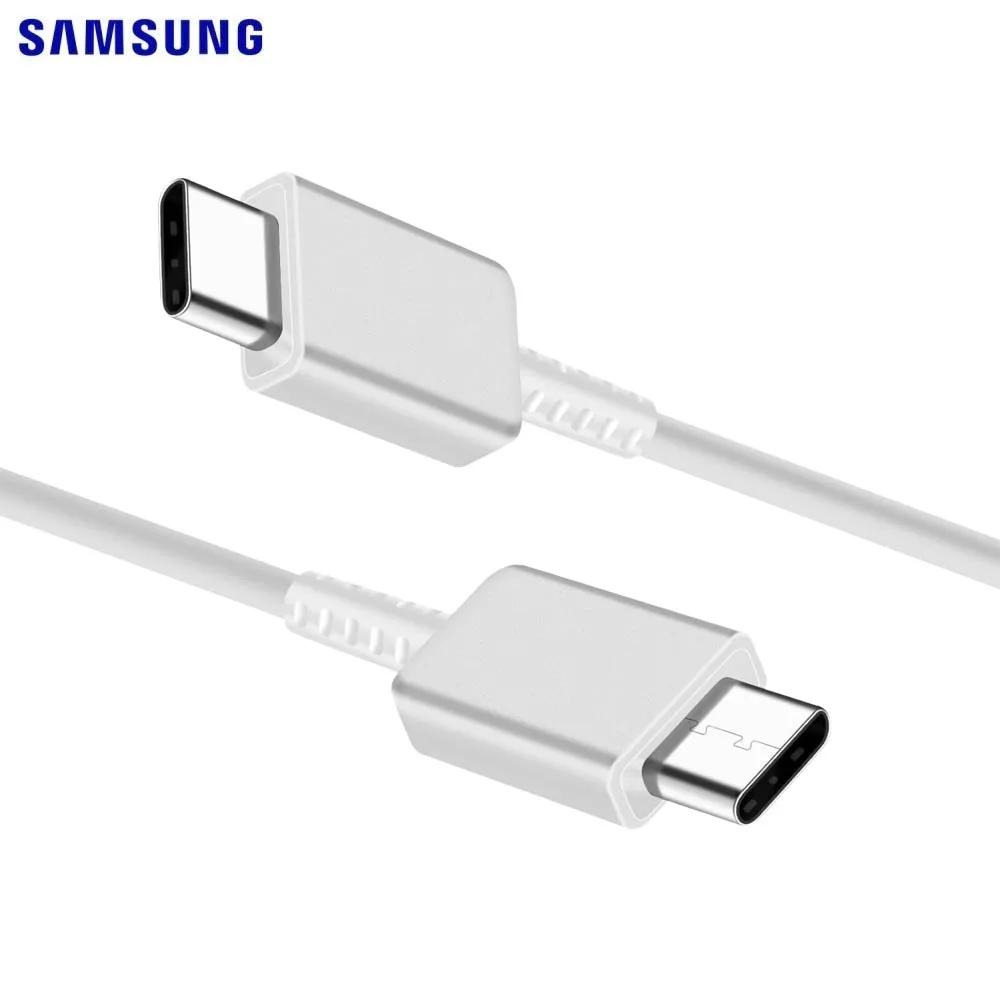 Câble Data USB-C vers USB-C Samsung 3A (1.8m) Blanc — vue 2