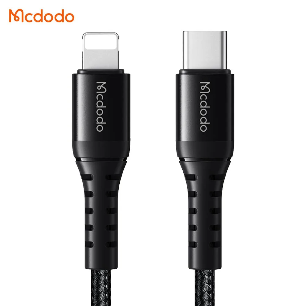 Câble Data USB-C vers Lightning Mcdodo 36W 1m Noir