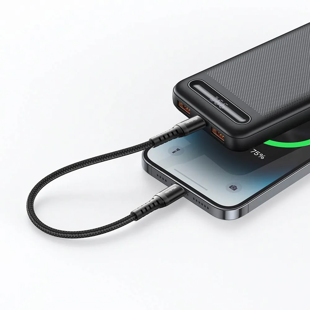Câble Data USB-C vers Lightning Mcdodo 36W 1m Noir — vue 2