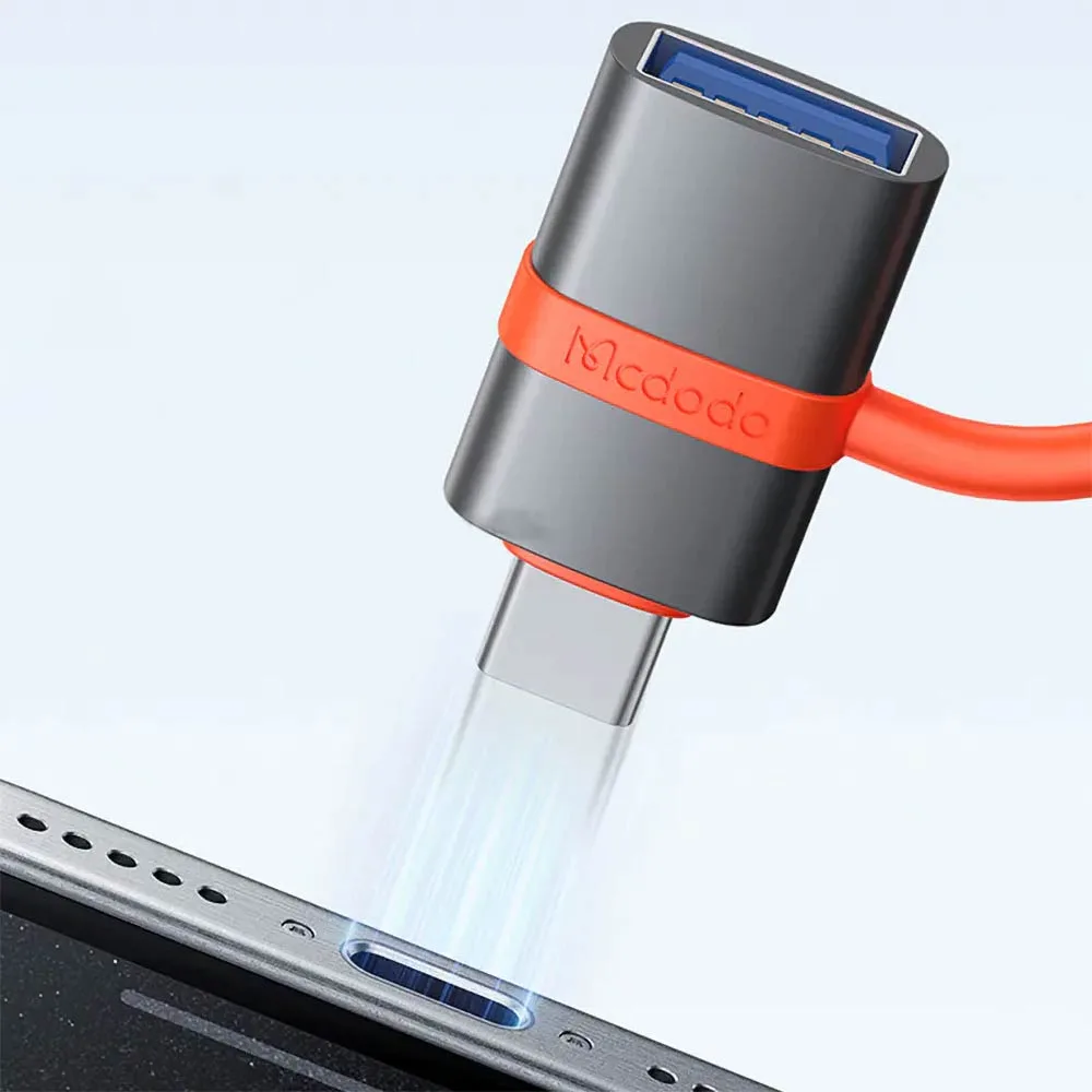 Adaptateur OTG USB Femelle vers USB-C Mâle Mcdodo Noir — vue 2