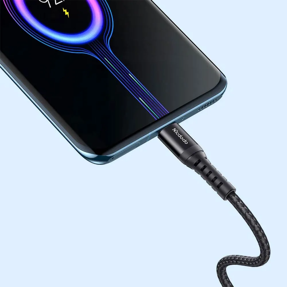 Câble Data USB vers USB-C Mcdodo 1m Noir — vue 2