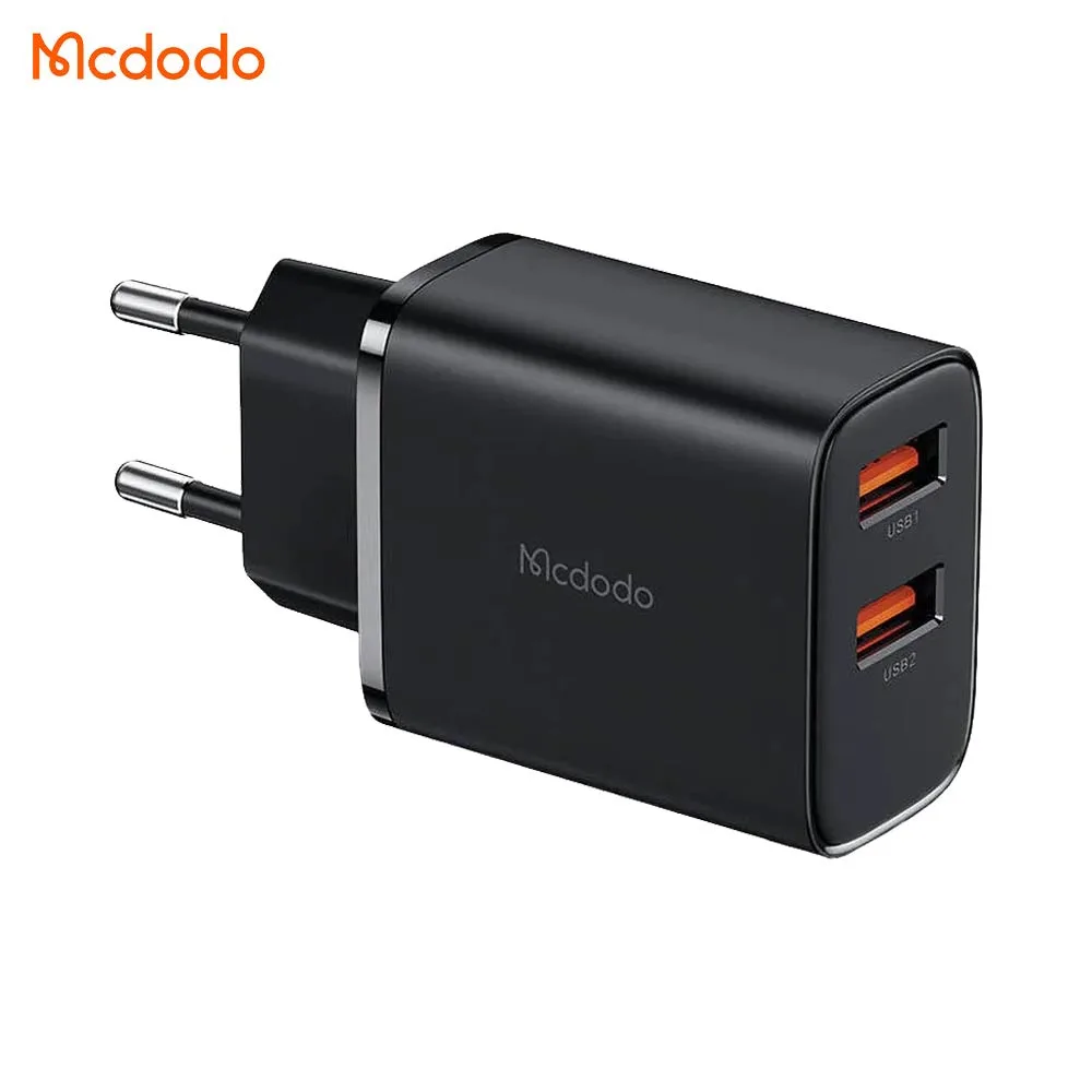 Chargeur Secteur Multi Mcdodo 2X USB 12W Noir