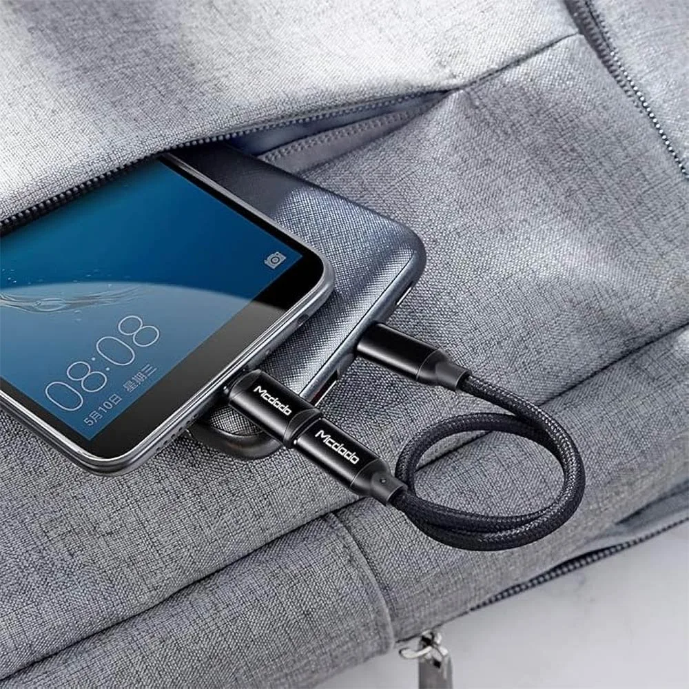 Adaptateur OTG Mcdodo Type-C Femelle vers MicroUSB Noir — vue 3