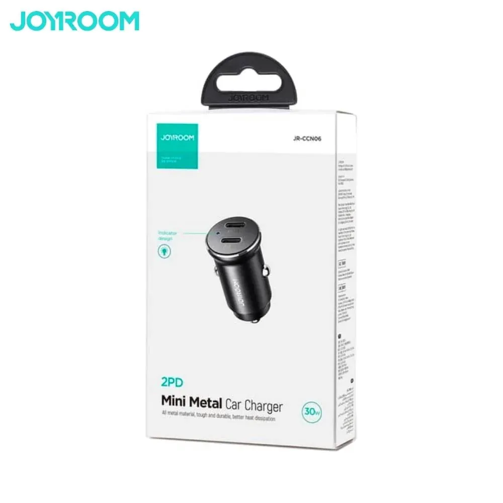 Chargeur Allume-Cigare JOYROOM Double Type-C PD 30W Noir — vue 3