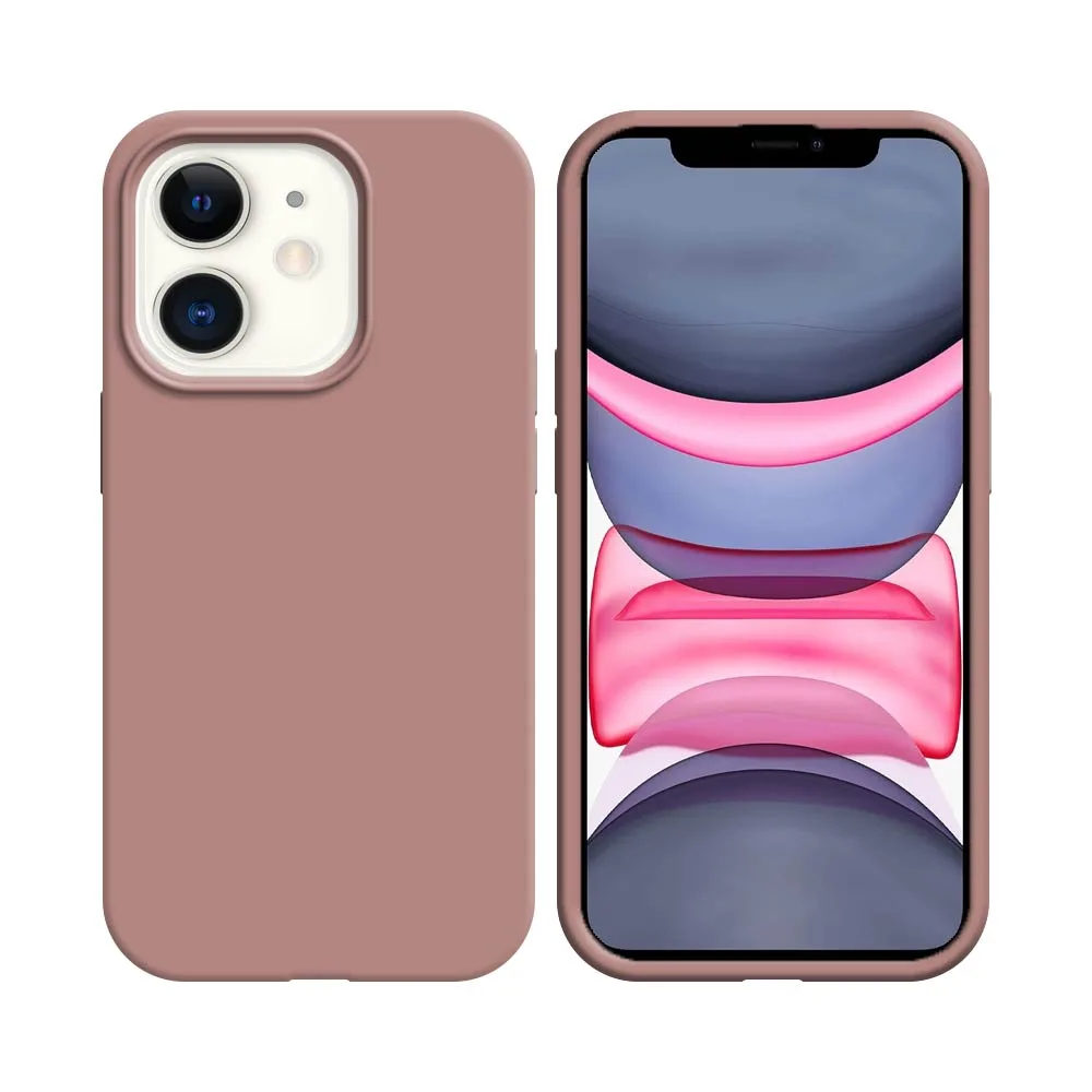 Coque Silicone Compatible pour Apple iPhone 11 Rose