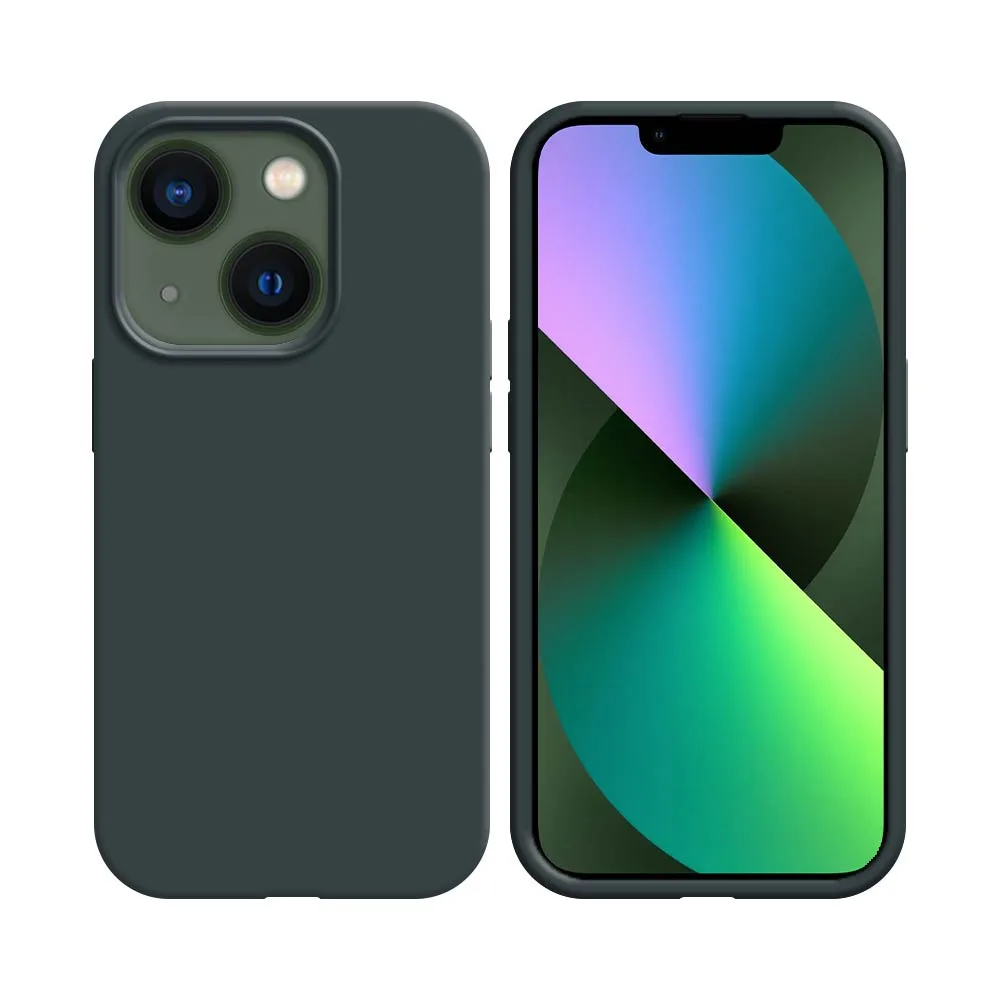 Pack de 10 Coques Silicone Compatible pour Apple iPhone 13 Mini Bulk Noir