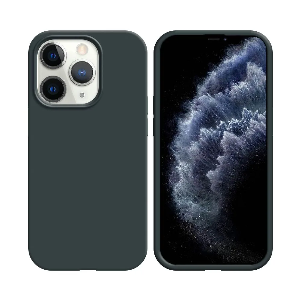 Pack de 10 Coques Silicone Compatible pour Apple iPhone 11 Pro Max Bulk Noir