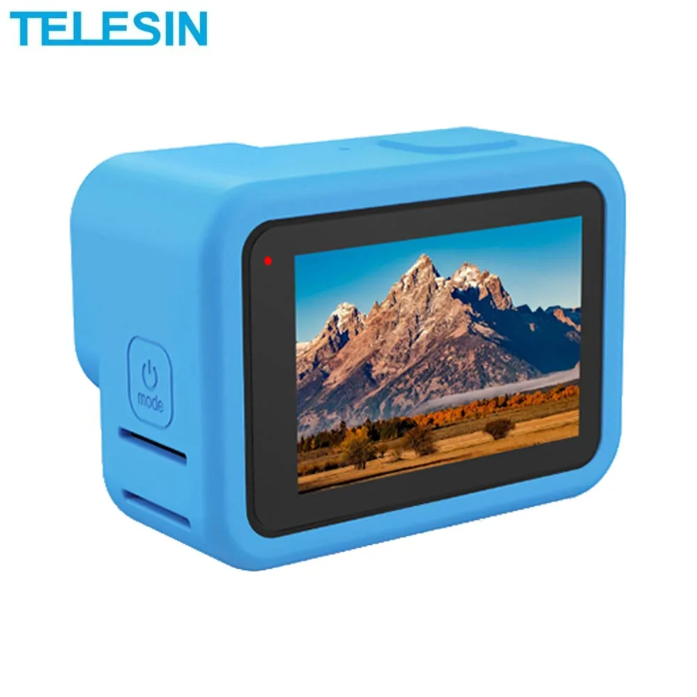 Coque Silicone TELESIN pour GoPro 11, 10 & 9 Bleu — vue 3